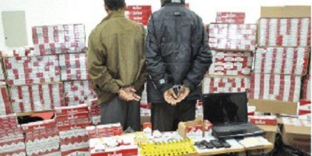 Cigarettes Frauduleuses :  Saisie de 83 cartons et des cartouches  par la douane