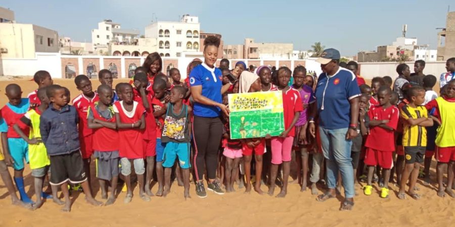 Rugby : Safi Ndiaye, une  Sénégalaise joueuse internationale française souvent couronnée en visite au pays natal