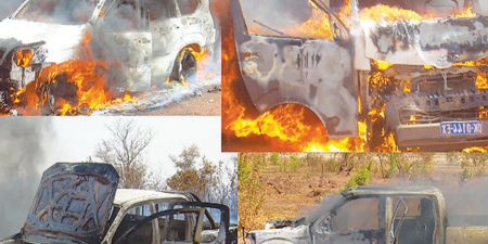 Quatre voitures brulées, huit blessés dont des journalistes : Un peu plus de détails sur les dommages enregistrés hier  à Tamba