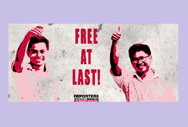 Birmanie : Les journalistes birmans de l’agence Reuters, Wa Lone et Kyaw Soe Oo enfin libres !