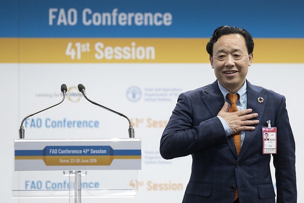 Attribution du prix Nobel de la paix au Programme alimentaire mondial : la Déclaration de M. QU Dongyu, Directeur général de la FAO