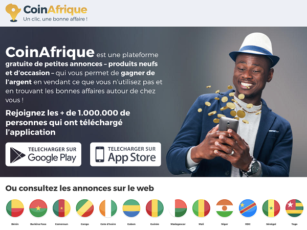 Ntic : CoinAfrique, dépasse les 500000 utilisateurs actifs en Aout 2019 et conforte sa position de leader des petites annonces  sur mobile.