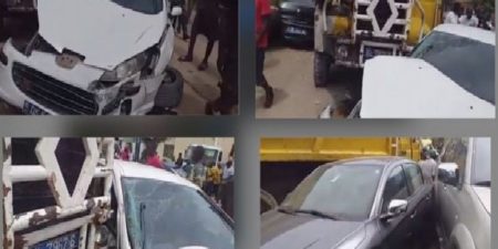 Impressionnant carambolage : un camion fou fait d’énormes ravages à la Sicap Liberté 6