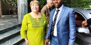 Visite de Mme Michelle Bachelet Haute Commissaire des Nations Unie : une opportunité saisie par ADHA pour aborder les sujets d’actualité violence, chômage, migration…