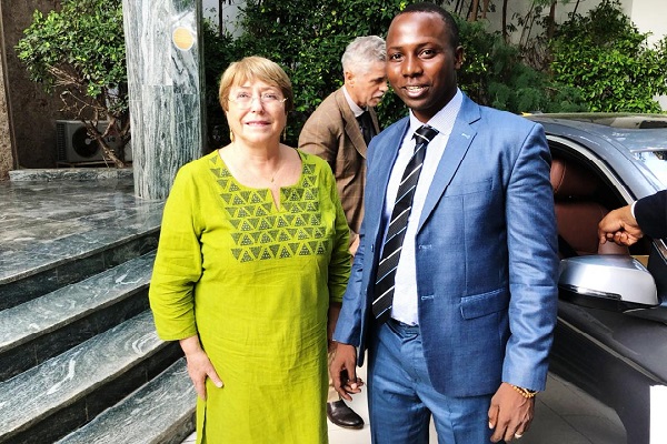 Visite de Mme Michelle Bachelet Haute Commissaire des Nations Unie : une opportunité saisie par ADHA pour aborder les sujets d’actualité violence, chômage, migration…