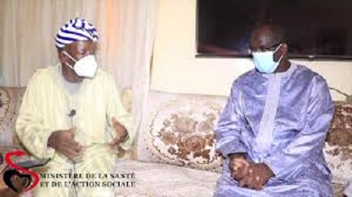 Gamou de Médina Baye 2020 : Abdoulaye Diouf Sarr reçu par le Khalife Cheikh Mouhamadou  Mahi Ibrahima Niass