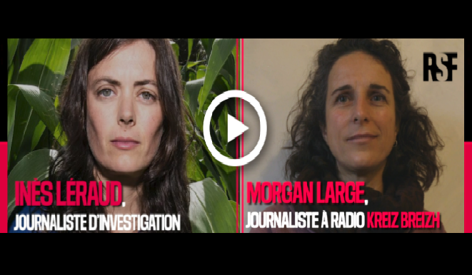 Alerte de RSF : Journalistes et médias qui enquêtent sur l’industrie agro-alimentaire en Bretagne sous pression