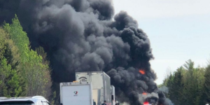 Kaolack : Un camion d’arachide en feu, plusieurs millions F CFA partis en fumée