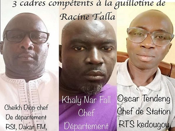 Refus d’adhérer au nouveau syndicat pro Racine Talla : Trois journalistes cadres de la RTS subissent la foudre de la Direction Générale