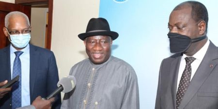 Suivi du chronogramme de la transition : Le Médiateur de la CEDEAO pour le Mali S.E.Dr. Goodluck était en visite à Bamako