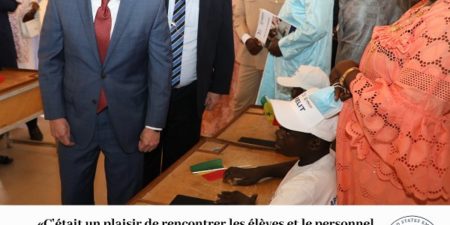 Education-Coopération Etats-Unis-Sénégal : Ambassadeur Michael Raynor était ce weekend à l’école Boly Diaw de Saint-Louis