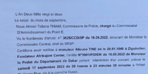 Campagne pour la limitation des mandats :  Le Préfet de Dakar fait capoter le concert panafricain