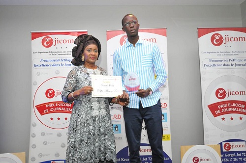 Prix E-jicom de Journalisme : Papa Alioune Sarr de ITV remporte le Grand