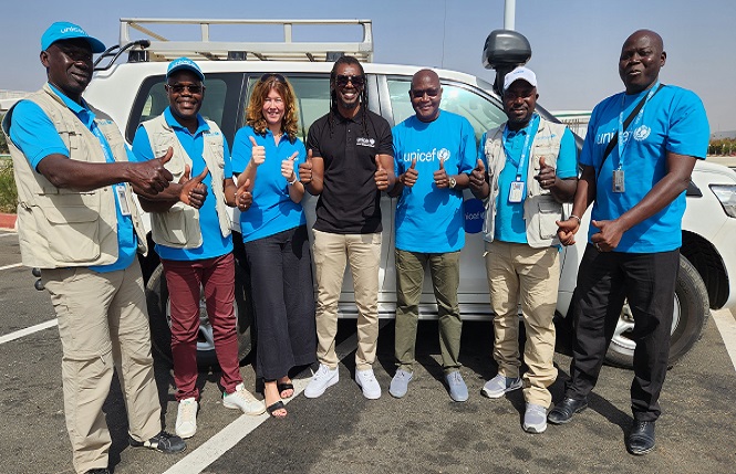 Tambacounda, Kolda et Ziguinchor : Avec l’UNICEF, Aliou Cissé, sélectionneur des Lions, à la rencontre des enfants à l’est et au sud du Sénégal