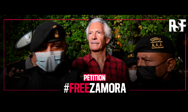 Cri du cœur de Reporters sans frontières (RSF) au Guatemala. : Libérez Jose Rubén Zamora