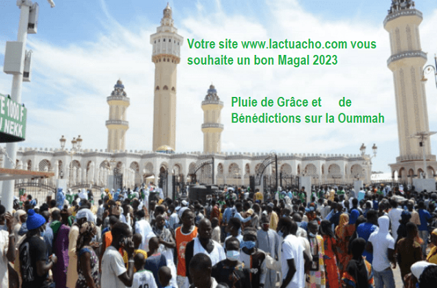 Magal 2023 célébré ce jour : Lactuacho souhaite à la communauté mouride, à la Oummah Islamique et à tous les croyants une excellente fête !