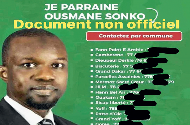 Alerte de l’Ex-Pastef Dakar : Quand une opération de parrainge au nom de Sonko divise