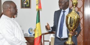 Sport : Le Président de l’Assemblée nationale, M. Amadou Mame Diop, parrain de la Finale de Basket de la Coupe du Sénégal Filles.