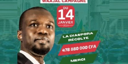 Levée de fonds : La diaspora récolte 478 880 000 F CFA pour l’ex-Pastef