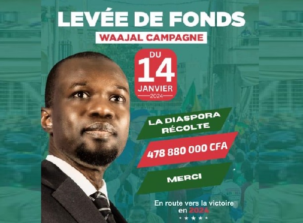 Levée de fonds : La diaspora récolte 478 880 000 F CFA pour l’ex-Pastef