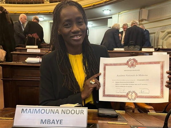 Admise à l’Académie française de médecine : Pr Maïmouna Ndour Mbaye, la première