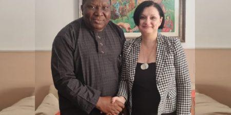 Situation politique du Sénégal : Paul Ejime en concertation avec Samuela Isopi, ambassadeur de l’UE au Nigeria et à la CEDEAO