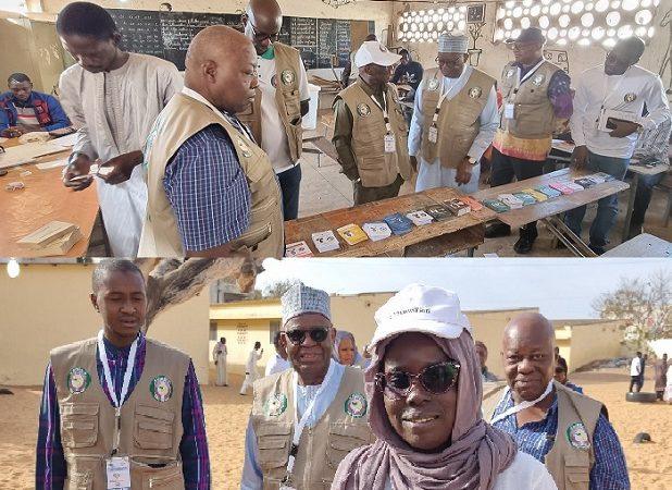 Présidentielle au Sénégal : le Chef de la Mission d’Observation Electorale de la CEDEAO était sur le terrain tôt le matin.