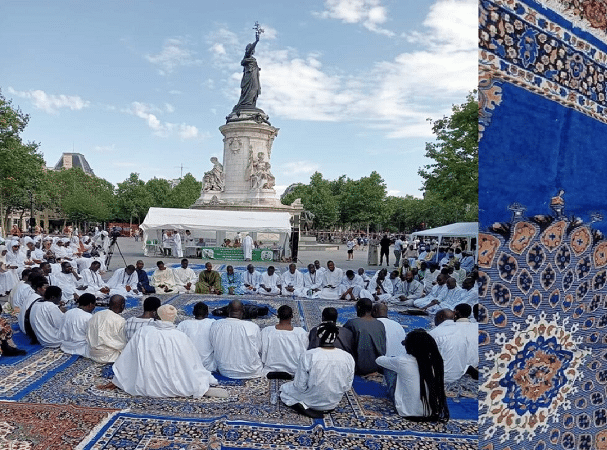 Place de la République de Paris : Les Khassaïdes ont retenti à la gloire de Serigne Bamba Khadimoul Rassoul