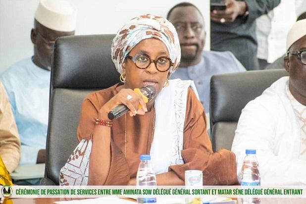 Cérémonie de passation de service à la protection sociale et la solidarité nationale : le discours de Madame Aminata Sow Délégué Général