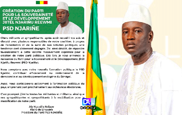 Annonce de Aly Ngouille Ndiaye : Création du Parti pour la Souveraineté et le Développement Jiitël Njarinu Reewmi PSD Njarine