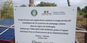 Inauguration des systèmes de pompage solaire : un nouveau souffle pour l&rsquo;agriculture à Kédougou
