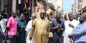 Après l’incendie du marché Sandaga : Visite du Président Abdoulaye Sow aux commerçants