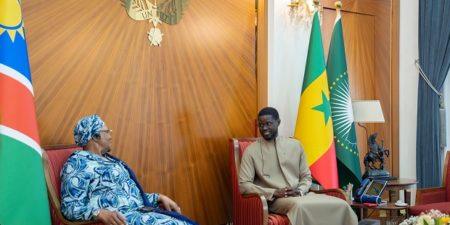 Coopération Sénégal–Namibie : Diomaye Faye s’entretient avec la Présidente Nandi-Ndaitwah en escale à Dakar
