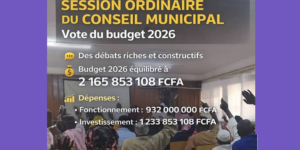 Collectivités locales-Diourbel : les conseillers municipaux votent un budget de plus de 2,1 milliards FCFA à l’unanimité