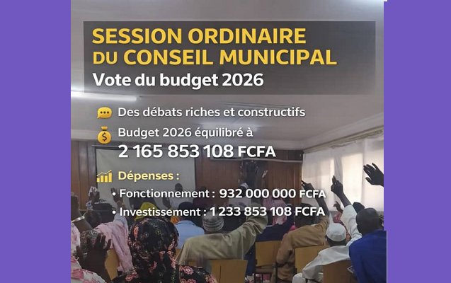 Collectivités locales-Diourbel : les conseillers municipaux votent un budget de plus de 2,1 milliards FCFA à l’unanimité