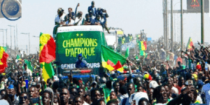 Nouveaux Champions d’Afrique : une foule immense à la Patte d’Oie pour honorer les Lions
