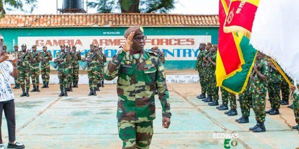 Sécurité et élections -ECOMIG : le colonel Aliou Tine prend le commandement de la force de la CEDEAO en Gambie