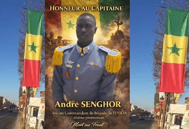 Armée : l’ENSOA rend hommage au Capitaine André Senghor, un officier exemplaire tombé au champ d’honneur