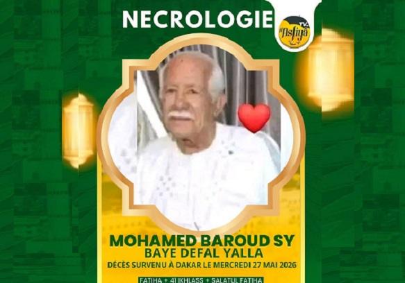 La communauté tidiane en deuil : rappel à DIEU de El Hadj Mouhamed Baroud Sy dit “Baye Defal Yalla”