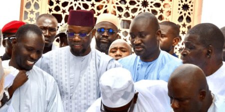 Tabaski : Ousmane Sonko, le président de l’Assemblée nationale, au premier rang à Massalikoul Djinane