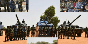 Préparation opérationnelle : Armées et Gendarmerie avec de nouveaux blindés de combat  démontrent leur puissance de feu à Dodji