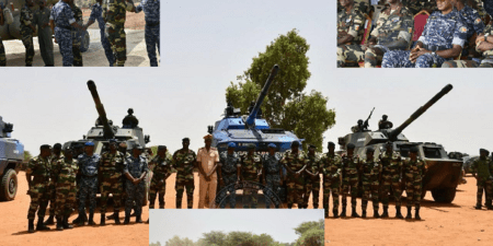 Préparation opérationnelle : Armées et Gendarmerie avec de nouveaux blindés de combat  démontrent leur puissance de feu à Dodji