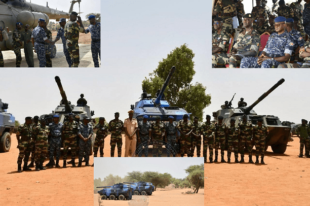 Préparation opérationnelle : Armées et Gendarmerie avec de nouveaux blindés de combat  démontrent leur puissance de feu à Dodji