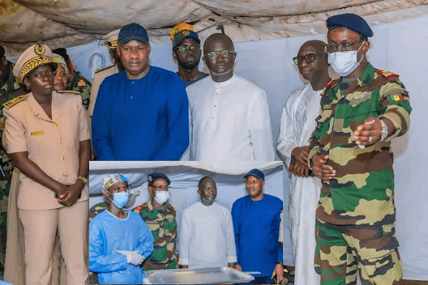 Santé,  plus de 8 600 prestations réalisées : le gouvernement salue le succès de l&rsquo;hôpital militaire de campagne de Mbane