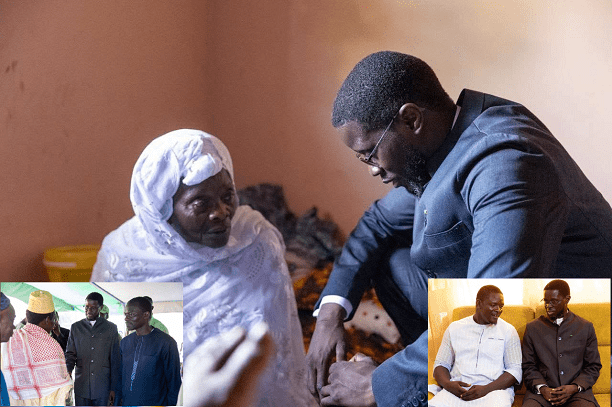 Condoléances à Ndiaganiao : Bassirou Diomaye Faye aux côtés de la famille de Demba Sène
