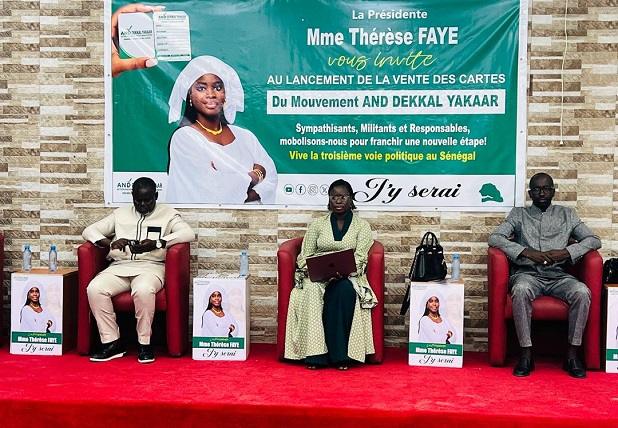 Thérèse Faye engage la structuration : And Dekkal Yaakaar passe à l’action avec le lancement de la vente des cartes de membres
